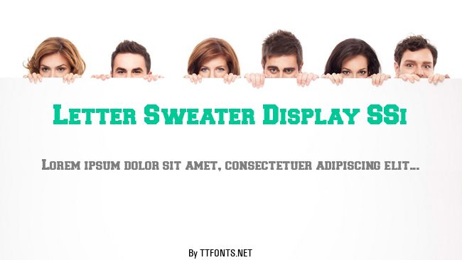 Letter Sweater Display SSi example