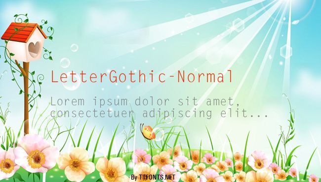 LetterGothic-Normal example