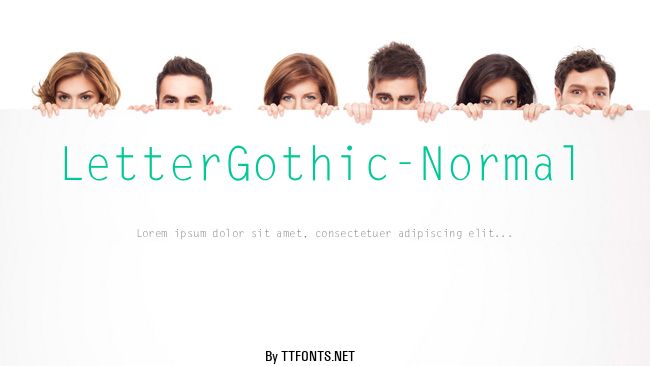 LetterGothic-Normal example