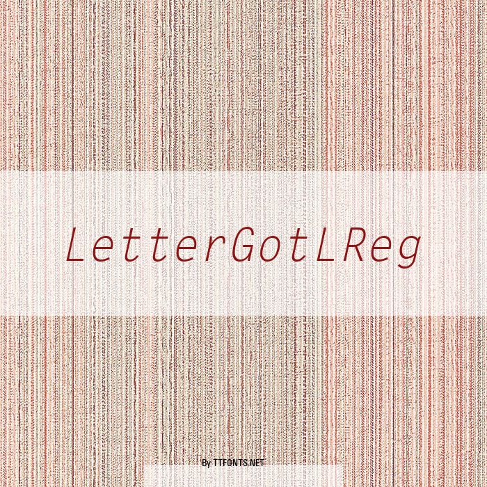 LetterGotLReg example