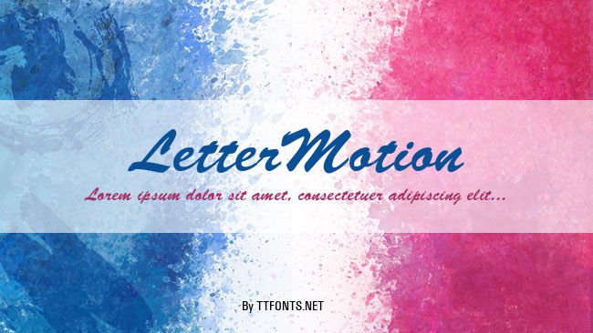 LetterMotion example