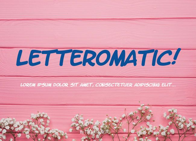 LetterOMatic! example