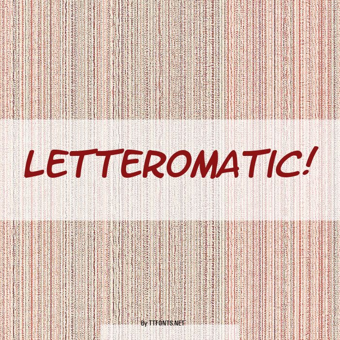 LetterOMatic! example