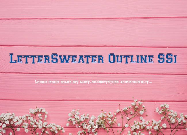 LetterSweater Outline SSi example