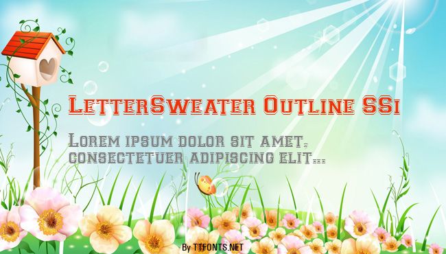 LetterSweater Outline SSi example