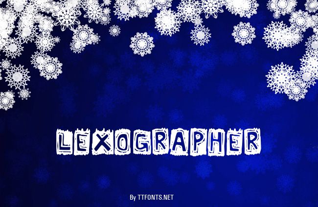 Lexographer example
