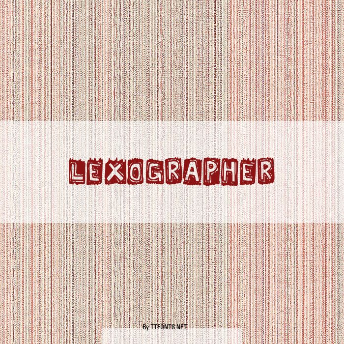 Lexographer example