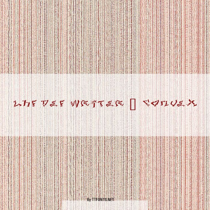 LHF Def Writer | CONVEX example