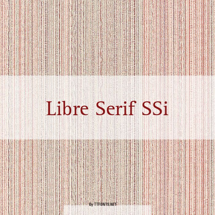 Libre Serif SSi example