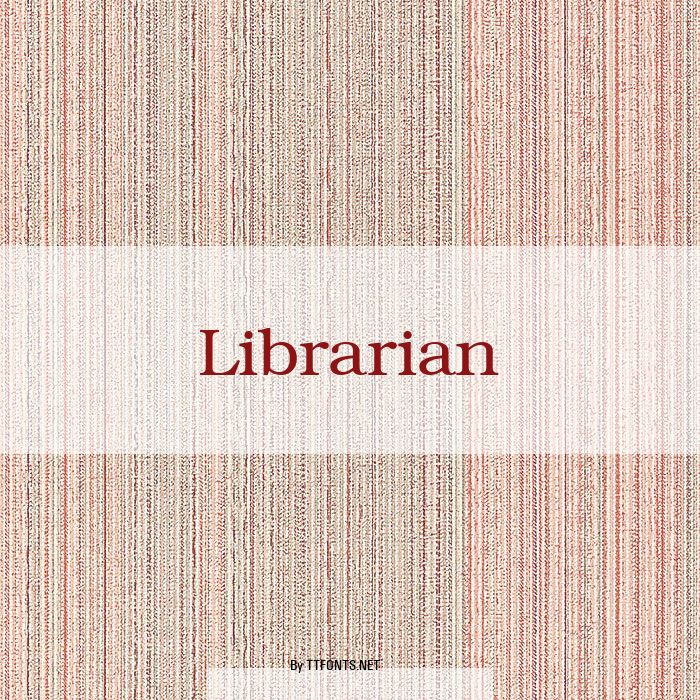 Librarian example