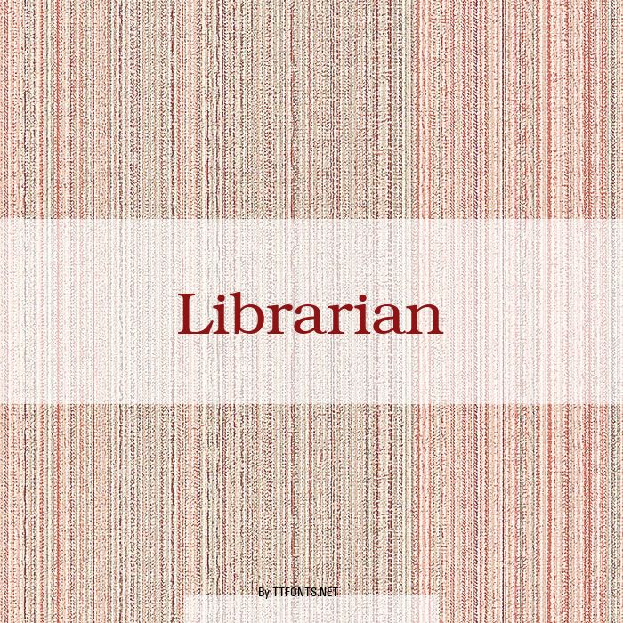 Librarian example
