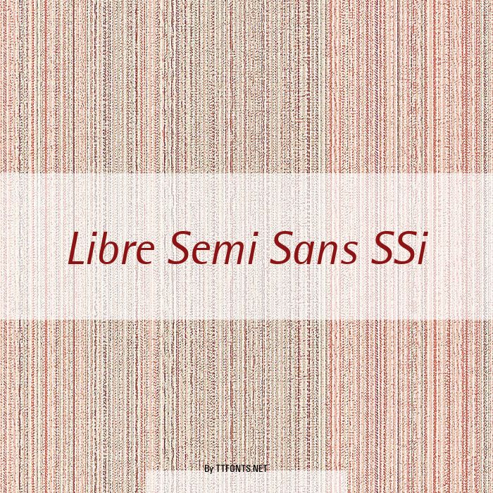 Libre Semi Sans SSi example