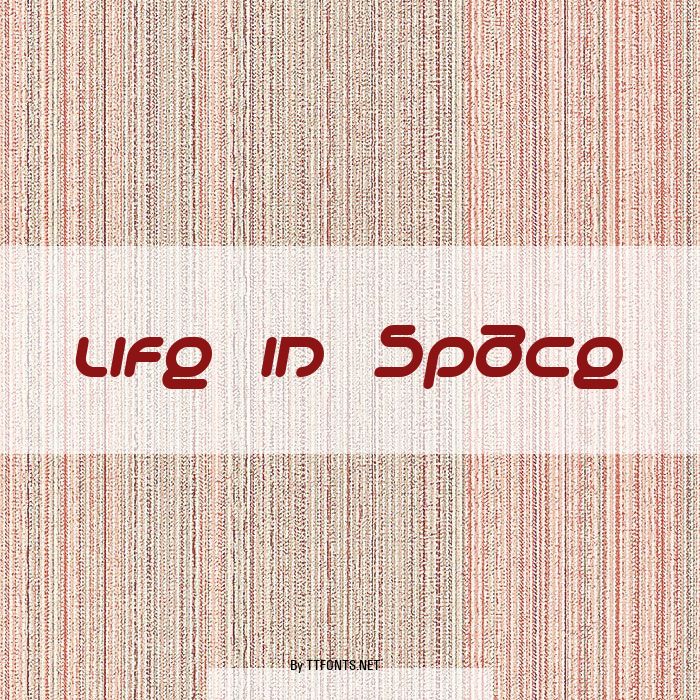Life in Space example