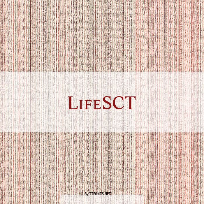 LifeSCT example