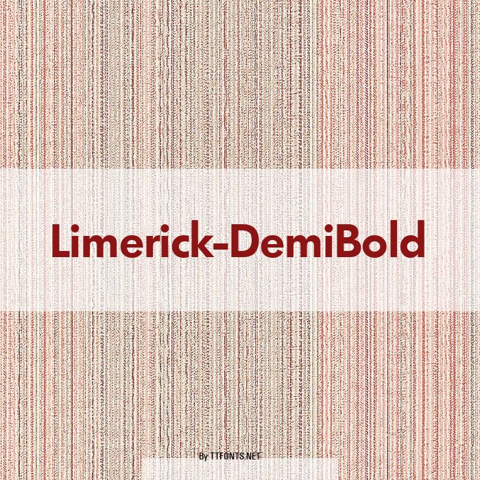 Limerick-DemiBold example