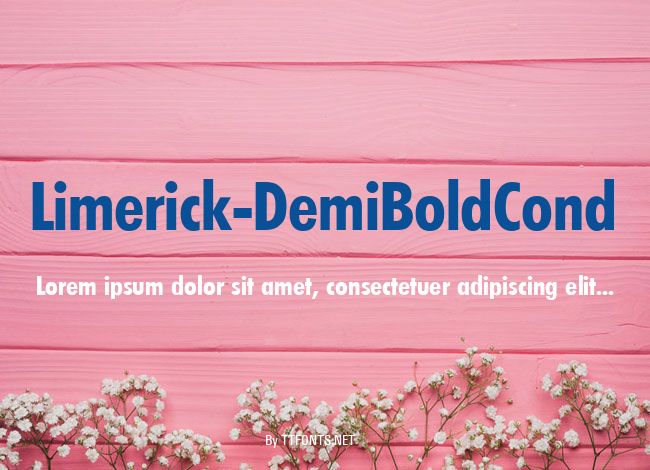 Limerick-DemiBoldCond example