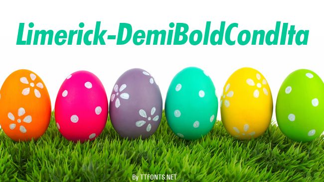 Limerick-DemiBoldCondIta example
