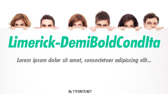 Limerick-DemiBoldCondIta example