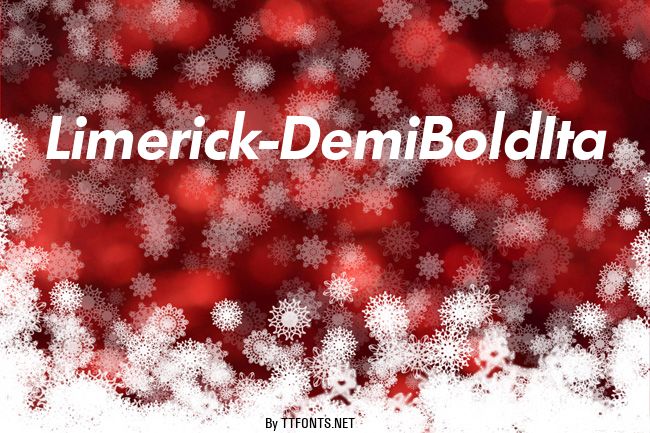 Limerick-DemiBoldIta example