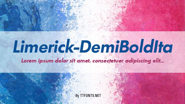 Limerick-DemiBoldIta example