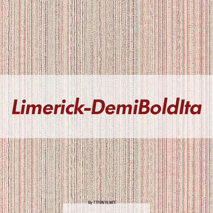 Limerick-DemiBoldIta example