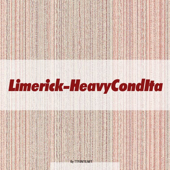 Limerick-HeavyCondIta example