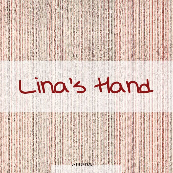 Lina's Hand example