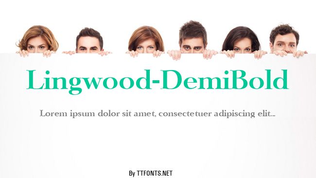 Lingwood-DemiBold example