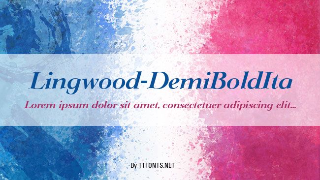 Lingwood-DemiBoldIta example