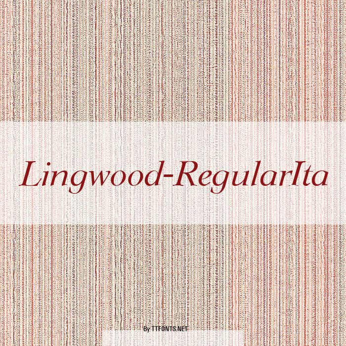 Lingwood-RegularIta example