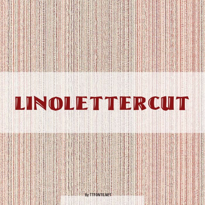LinoLetterCut example