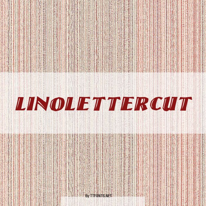 LinoLetterCut example