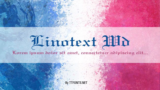 Linotext Wd example