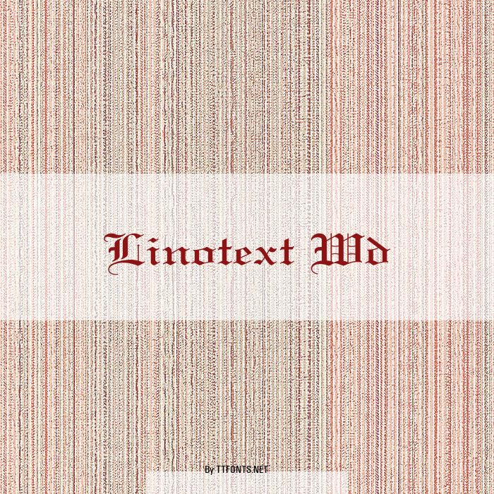 Linotext Wd example
