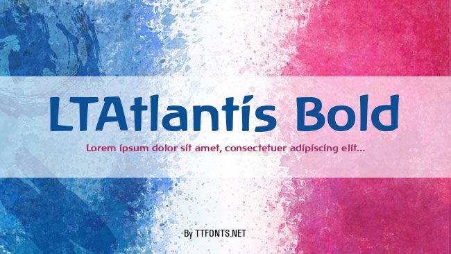 LTAtlantis Bold example