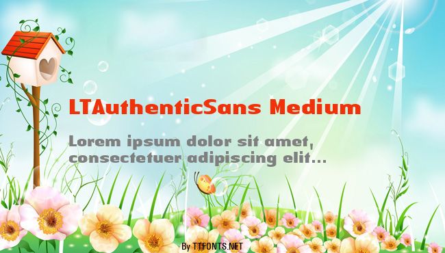 LTAuthenticSans Medium example