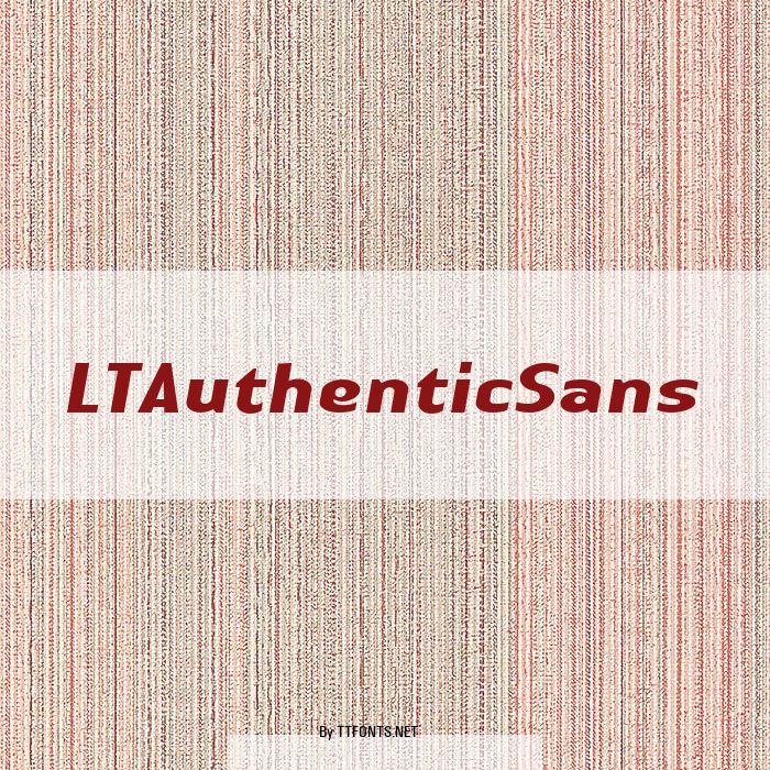 LTAuthenticSans example