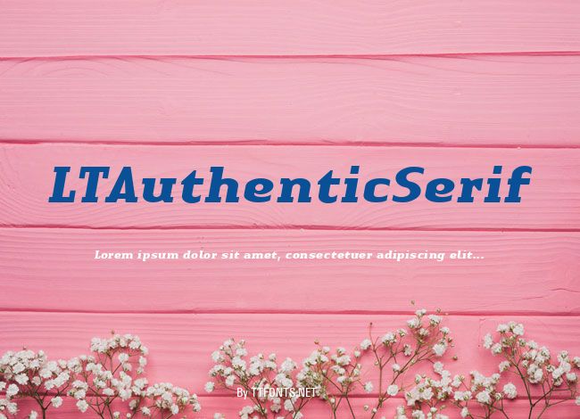 LTAuthenticSerif example