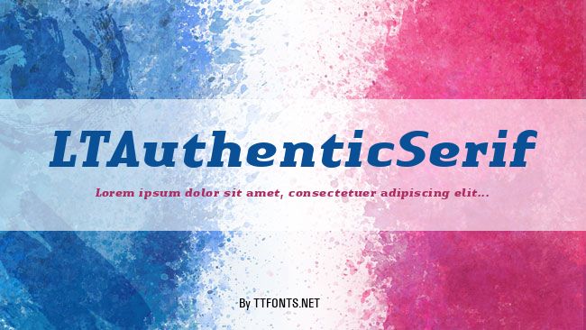 LTAuthenticSerif example