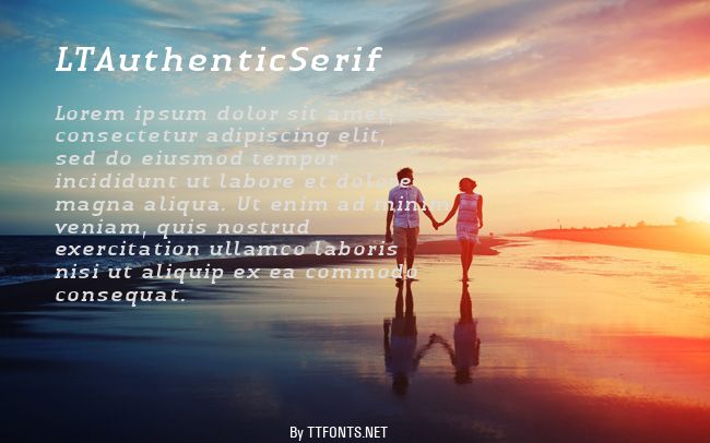 LTAuthenticSerif example