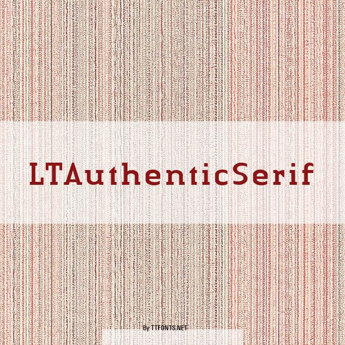 LTAuthenticSerif example