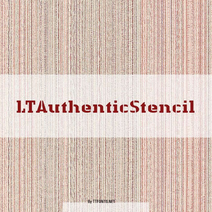 LTAuthenticStencil example
