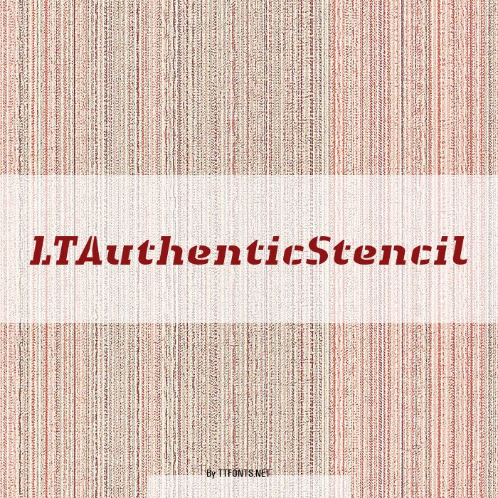 LTAuthenticStencil example
