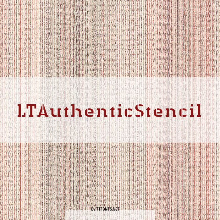 LTAuthenticStencil example