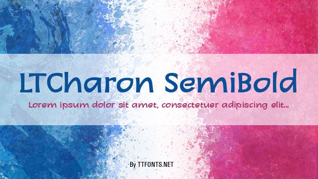 LTCharon SemiBold example