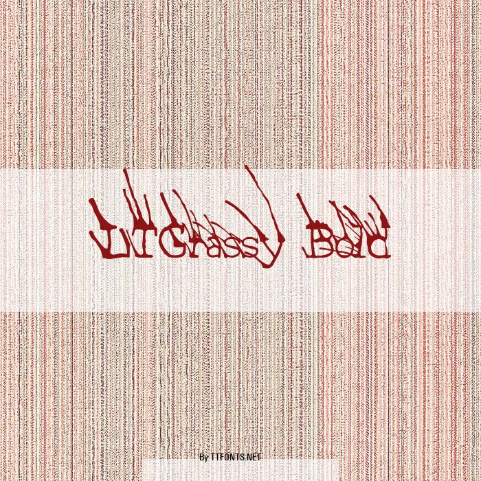 LTGrassy Bold example