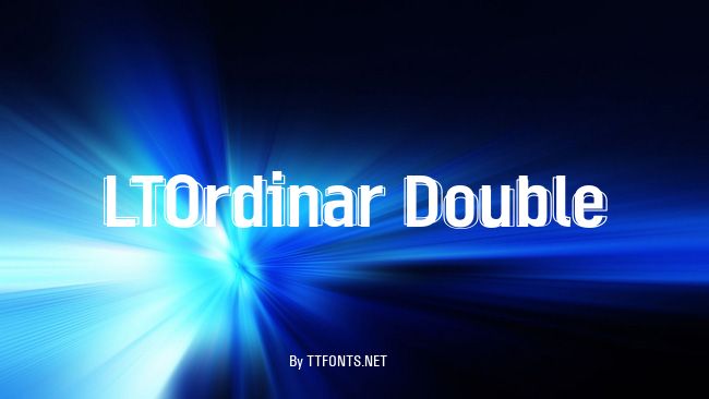 LTOrdinar Double example