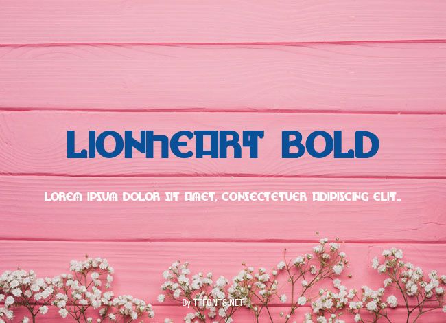 Lionheart Bold example