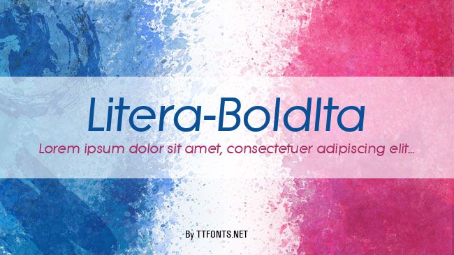 Litera-BoldIta example