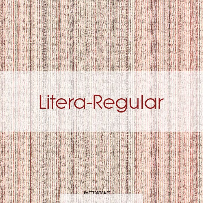 Litera-Regular example